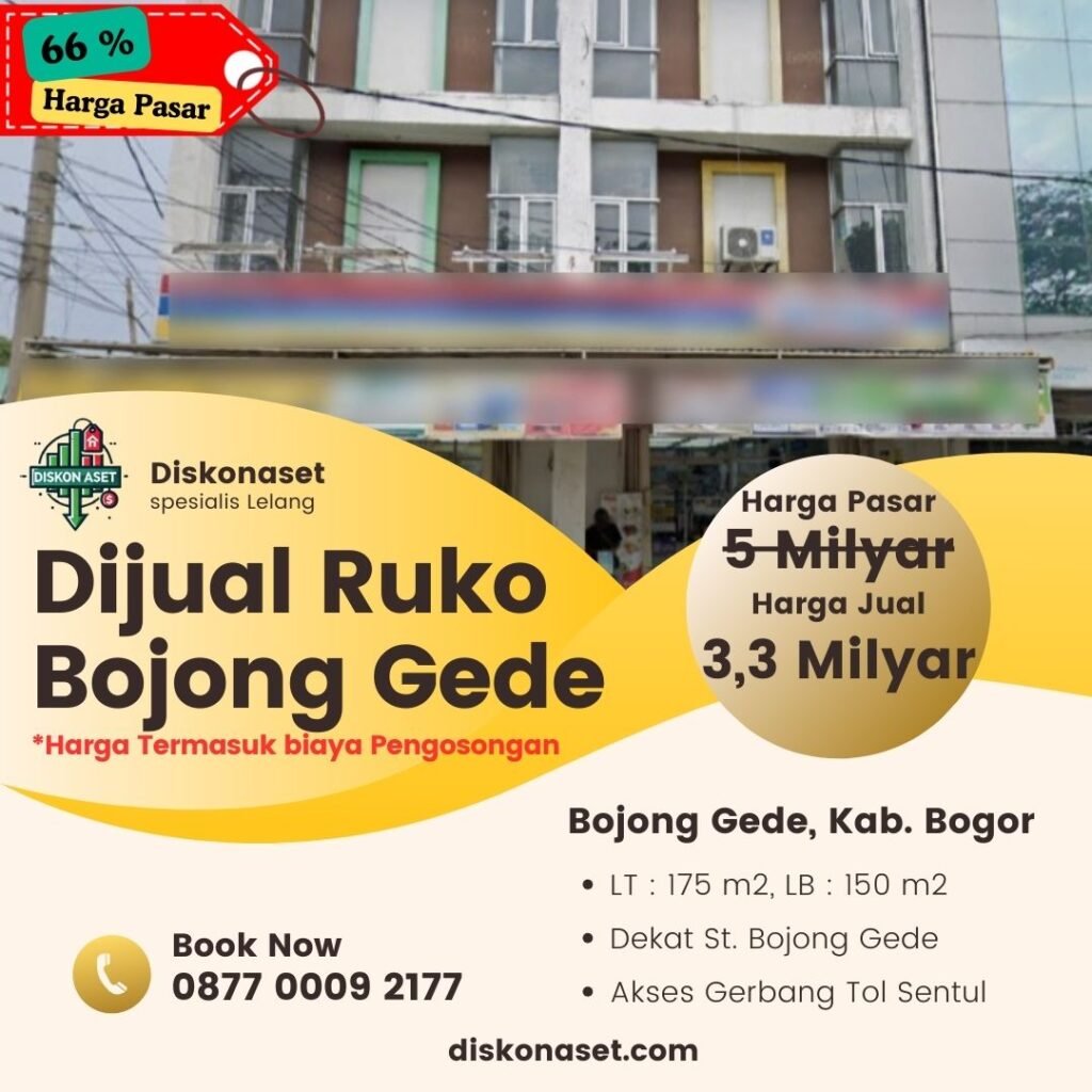 Jual rumah di Bogor Bojong Gede 3,3 Milyar