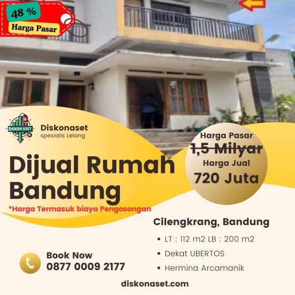 Jual rumah di Bandung cilengkrang 720 juta