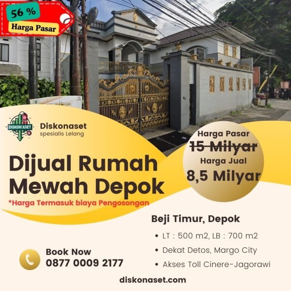 Jual rumah di Depok Beji 8,5 M